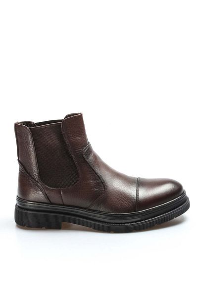 Ayakkabıhane Quality Genuine Leather Tan Men's Classic Boots Ah 08943191311032
