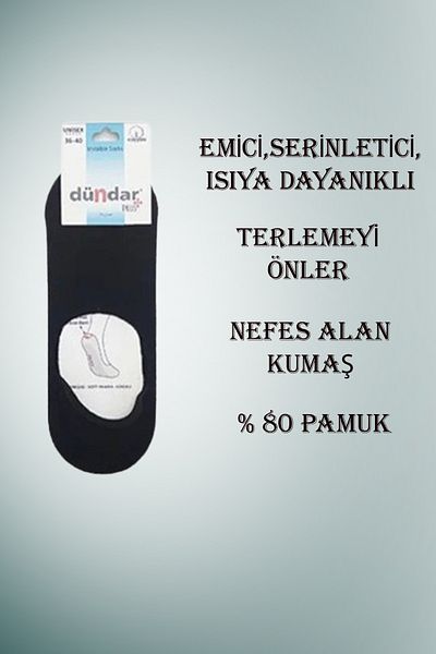 Dündar Women's Ballerina Socks 12 Pairs