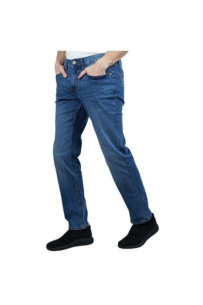Giordano Men's Cotton Spandex Denim Low Rise Skinny Fit Tapered Jeans