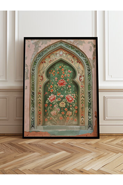 HOMEPACK Tekli Ahşap Çerçeveli Tablo Tek Parça Poster Tablo TK/1282