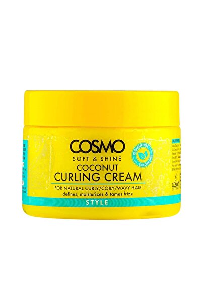 Cosmo كريم تجعيد الشعر بجوز الهند الناعم واللامع، 325 جرام، خالٍ من البارابين...