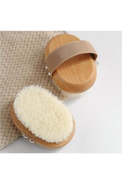 COOYA Body Brush for Exfoliating, Cellulite Remover & Skin Circulation, Beechwood Shower Brush