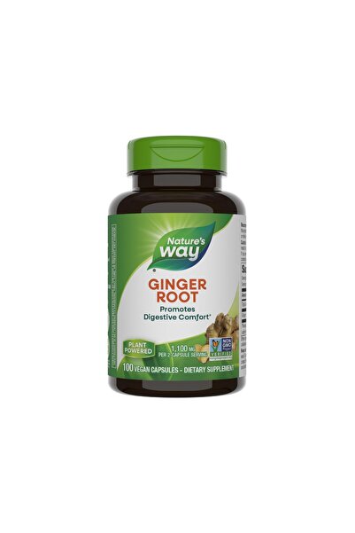 Nature's Way Ginger Root, Promotes Digestive Comfort, Reduces Nausea, 1100 mg...