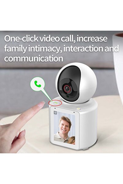 ALPSMART As671 Akıllı Wifi Güvenlik Kamerası Kendinden Ekranlı Karşılıklı Görüşme