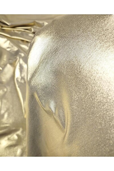 Kumaş Parça Jerseu cu folie aurie Lățime: 140