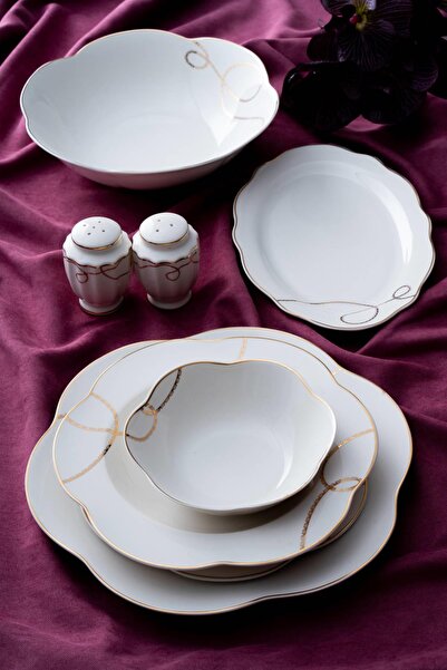 ACAR Noemi 6 Kişilik 29 Parça Porselen Yemek Takımı