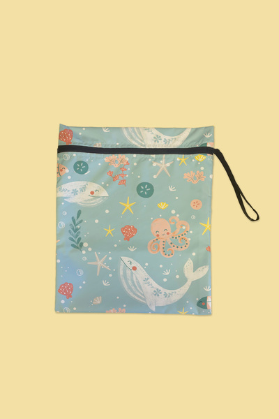 Arancione Co Whale Water Repellent Islak Mayo Çantası, Torbası 35x40 Cm