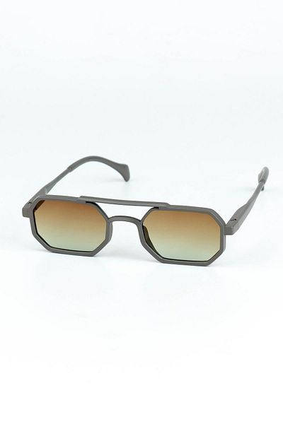 Di Caprio Unisex Uv400 Protection Geometric Model Sunglasses