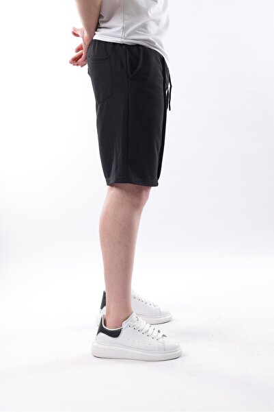 Madmext Black Pocket Men's Shorts E6559