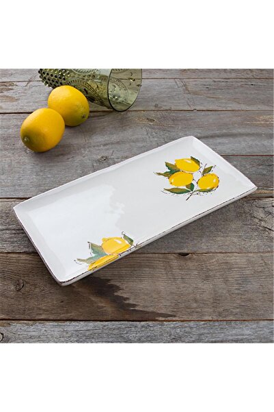 Kosova 28X14 cm Rectangular Plate Lemon Lmn-0007