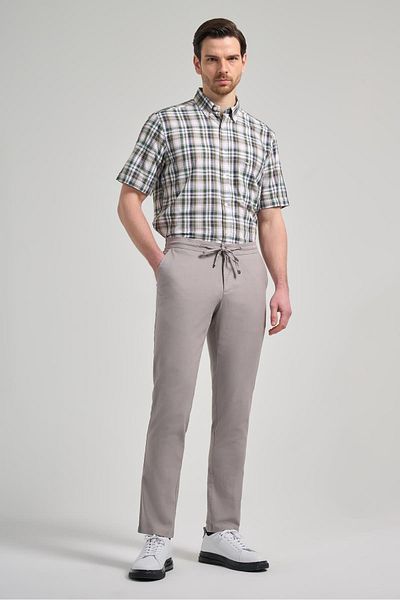 İmza Stone Color Cotton Side Pocket Casual Comfort Fit Jogger Pants 1003250110