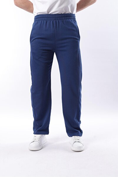 Madmext Sötétkék laza szabású férfi melegítőnadrág E6560