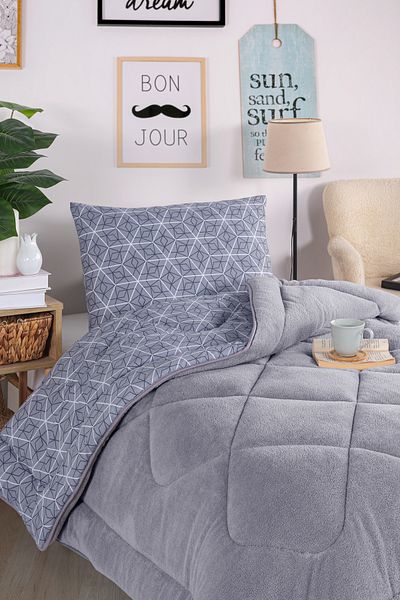 Eponj Home Comfort Single Set - 2 Pieces Wellsoft Duvet Meta Gray
