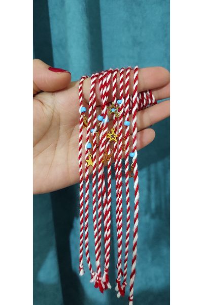 shop Handmade Martenicka Wish and Friendship Bracelet (Pack of 10)