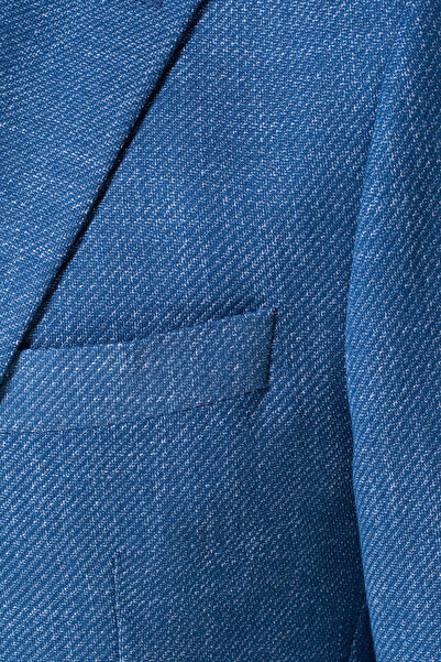 W Collection MAVİ DÜĞMELİ CEKET