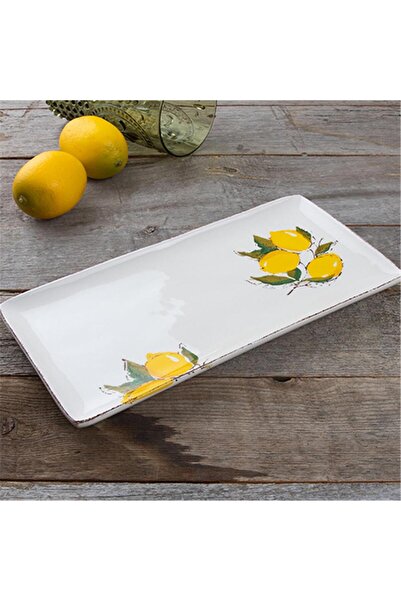 Kosova Plate Rectangular 35*16 cm Lemon Lmn-0008