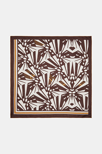 Vakko GEOMETRİK DESENLİ İPEK EŞARP