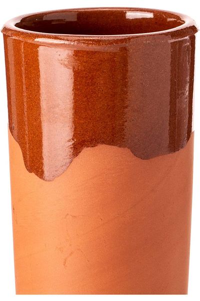AKDC Glass Mug 7Cm X 7Cm X 16Cm Brown Colour