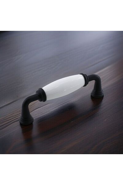 Badem10 Kapıdağ Porțelan Negru 96 Mm Mobilier Bucătărie Sertar Dulap Dulap Capac Mâner Mâner