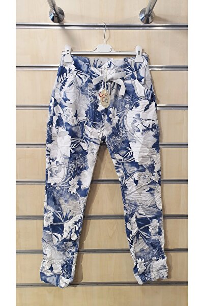 Park Moda Pantolon Batik Yaprak Desen Italyan Pantolon | Trendbysena