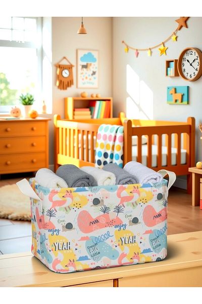 PRENDİ HOME Organizator multifuncțional pentru interior dulap cu model de melc Coș organizator dreptunghiular decorativ 30 x 22 x 18