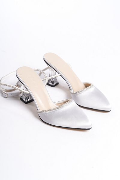 Egepass Lux Crystal Heels Belekti Honeymoon Shoes Envelope for Your Stylish Style with Fazıl Array
