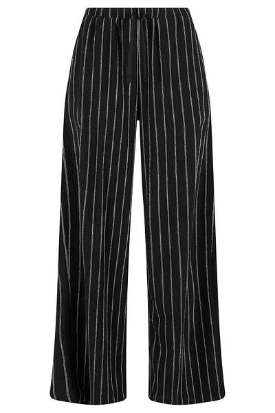 Urban Classics Strukturierte, gestreifte Hose mit entspannter Passform für Damen