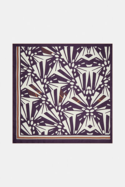 Vakko GEOMETRİK DESENLİ İPEK EŞARP