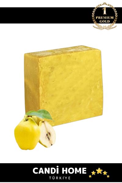 HOBİ CONDİ Special Series 100% Natural Fragrant Hand Face Hair Body Skin Original Herbal Quince Seed Soap 100g