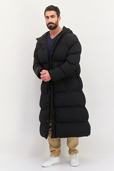 Asos Design جاكيت رجالي مبطن كبير الحجم باللون الأسود