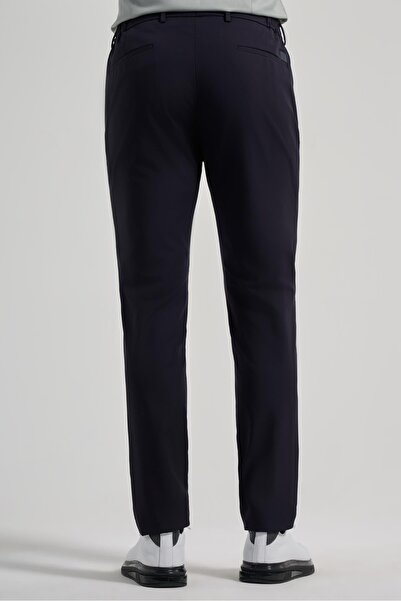 İmza Темно-сині еластичні штани з кишенями з боків, вільного крою, для щоденного носіння 1003250118