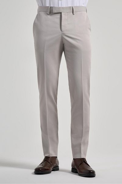 İmza Light Cream Flexible Slim Fit Classic Trousers with Side Pockets 1003250106