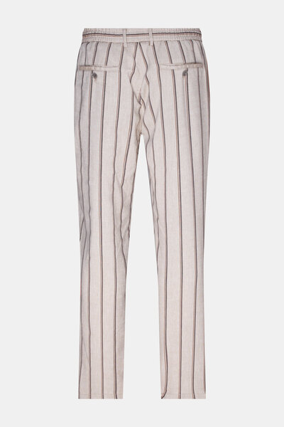 W Collection Beige Tube Leg Sports Pants