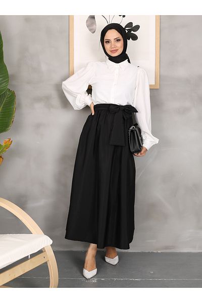 VAV Το Black Belted Skirt είναι τα παπούτσια Vav Model