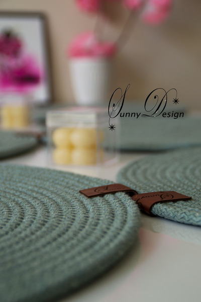 MY SUNNY DESİGN jüt hasır 6lı supla takımı amerikan servisi dekor