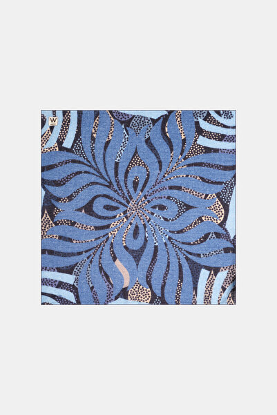 W Collection LACİVERT YÜN MENDİL