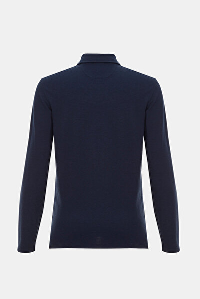 W Collection İNDİGO POLO YAKA SWEATSHIRT