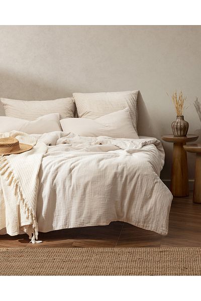 Madame Coco Superking Size Marla Muslin Elastic Bedding Set