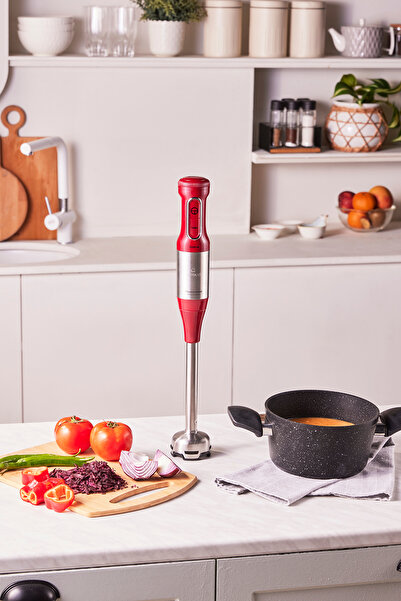 Karaca Mastermaid Prosteel 2000W Mutfak Robotu Kırmızı