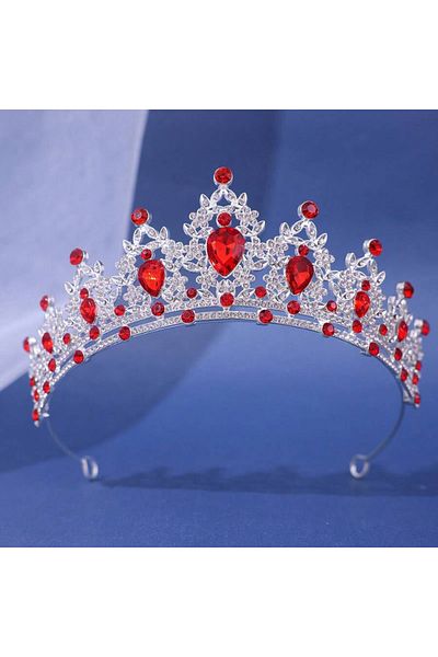 Choice Colour C 1 Pc Women's Crown Bride's Wedding Party Ball Celebration Crystal Headband Gothic Costume B