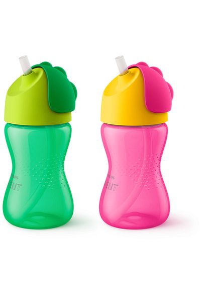 Philips Avent Bendy Straw Cup – 300ml – 12m – Boy/girl – BPA Free, Leakproof, Easy Grip Cup
