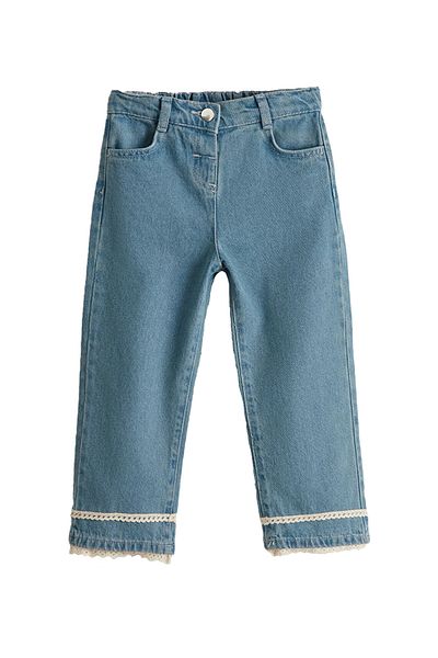 REFA COLLECTİON Girl's Jeans with Elastic Waist