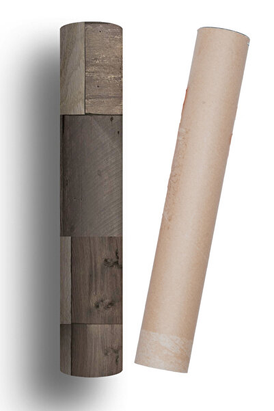 Bigaimaj Yer Kaplama Folyosu Kendinden Yapışkanlı Laminasyonlu Ahşap Parke Desen 60cm X 100cm