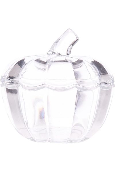 AKDC Glass Sugar Pot L(10CM) XW(10CM) XH(9CM) Transparent