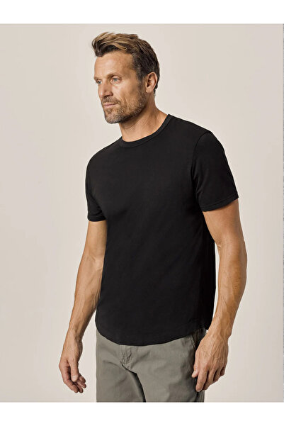 WEARTEX Unprinted Slim Fit Oval Cut T-Shirt