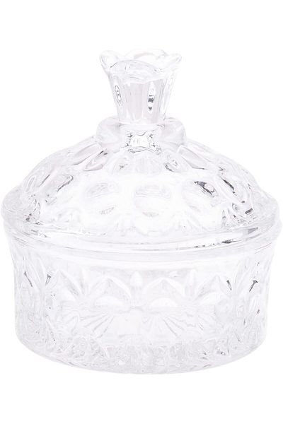 AKDC Sugar Pot L(8CM) XW(8CM) XH(8CM) Transparent