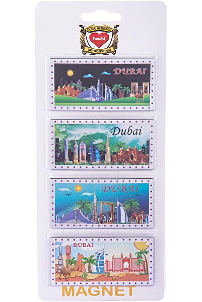 AKDC مغناطيس دبي 4 قطع متعدد الألوان M050