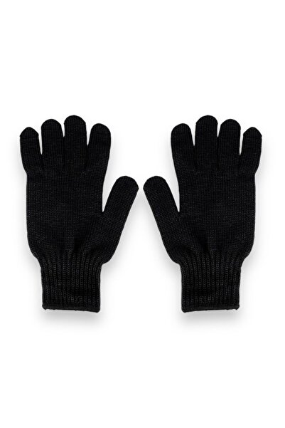 Line Smart Men's Black Color Thermal High Quality Soft Durable Socket Socks Beanie and Gloves Set