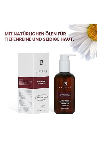 Licape 200 ml zweistufiges Haut- und Make-up-Entfernungsöl