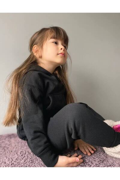 AKİF GİYİM طقم سويت شيرت بغطاء للرأس للأطفال والرضع للجنسين - حضانة